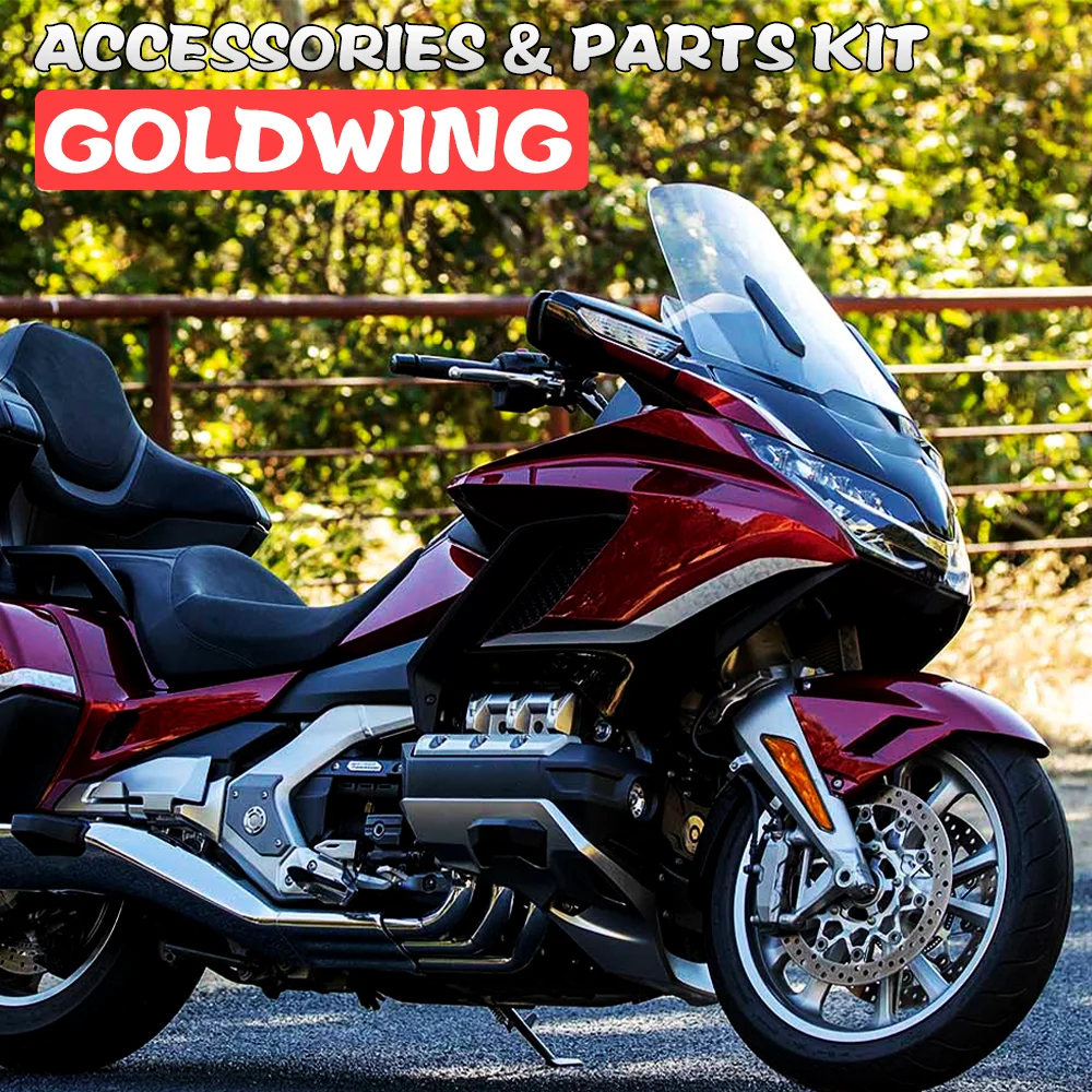 Goldwing GL1800 akcesoria Goldwing1800 pedał zestaw LED złote skrzydło GL 1800 części do HONDA GL1800 goldwwing Retrofit