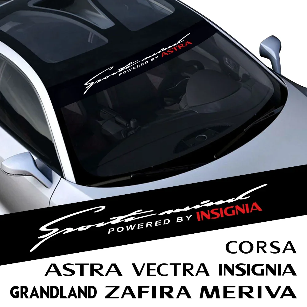 Car Windshield Stickers and Decals For Opel Vauxhall Astra Corsa Mokka Insignia Vectra Zafira Grandland Car-styling Accessories