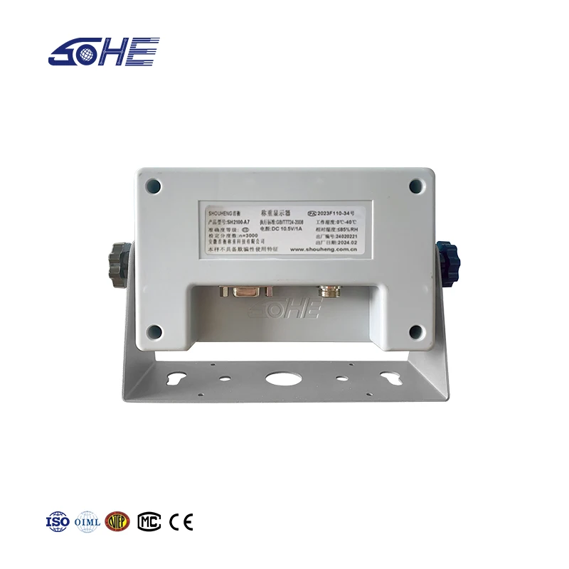 SOHE B11 ABS شاشة LED رخيصة اختيارية بلوتوث، منفذ تسلسلي RS232 لنقل البيانات مؤشر مقياس الوزن الصناعي