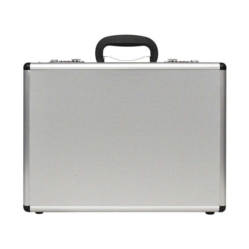 Aluminum Password Lock Tool Case Portable Instrument Storage Box for Hardware Documents Equipment and Business Travel Protection