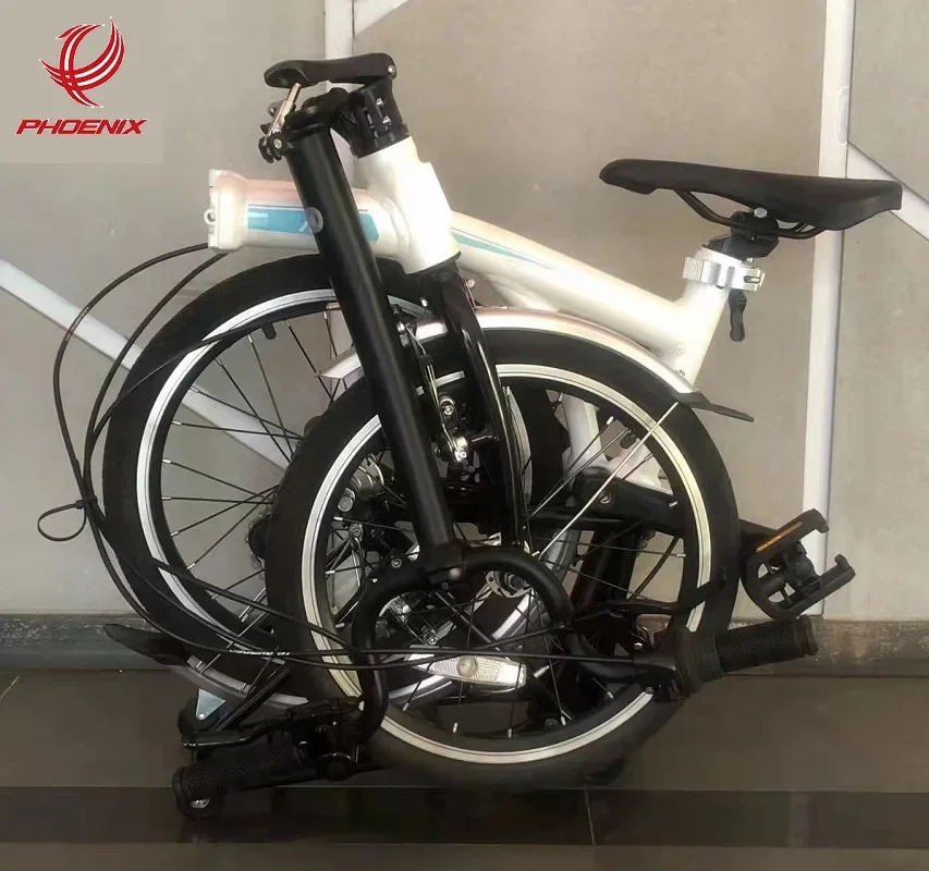 PHOENIX Factory Price 20 Inch 7 Speeds V Brake Foldable Bike  Aluminum Alloy Triple Folding Bicycle