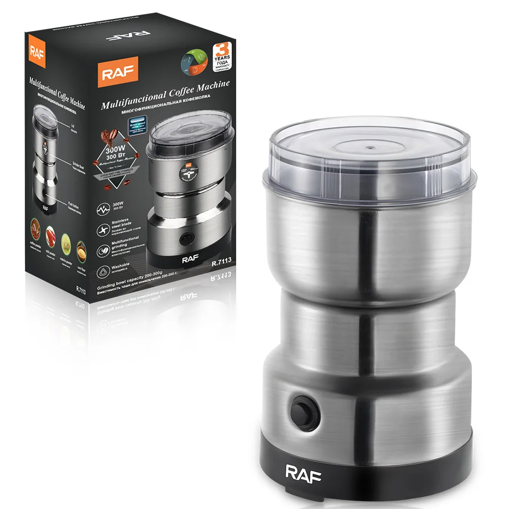 

Electric Coffee Grinder EU/US Plug Portable Bean Grinder for Home Use, Compact Dry Grinding Cup for Coffee Beans and Spices