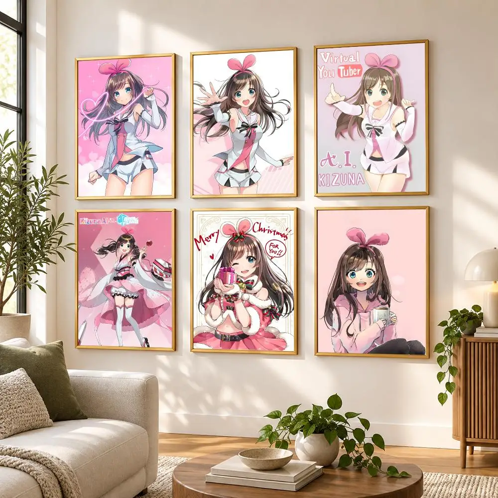 First Virtual Anchor K-Kizuna Poster HD art sticky wall waterproof home living room bedroom bar aesthetic decoration
