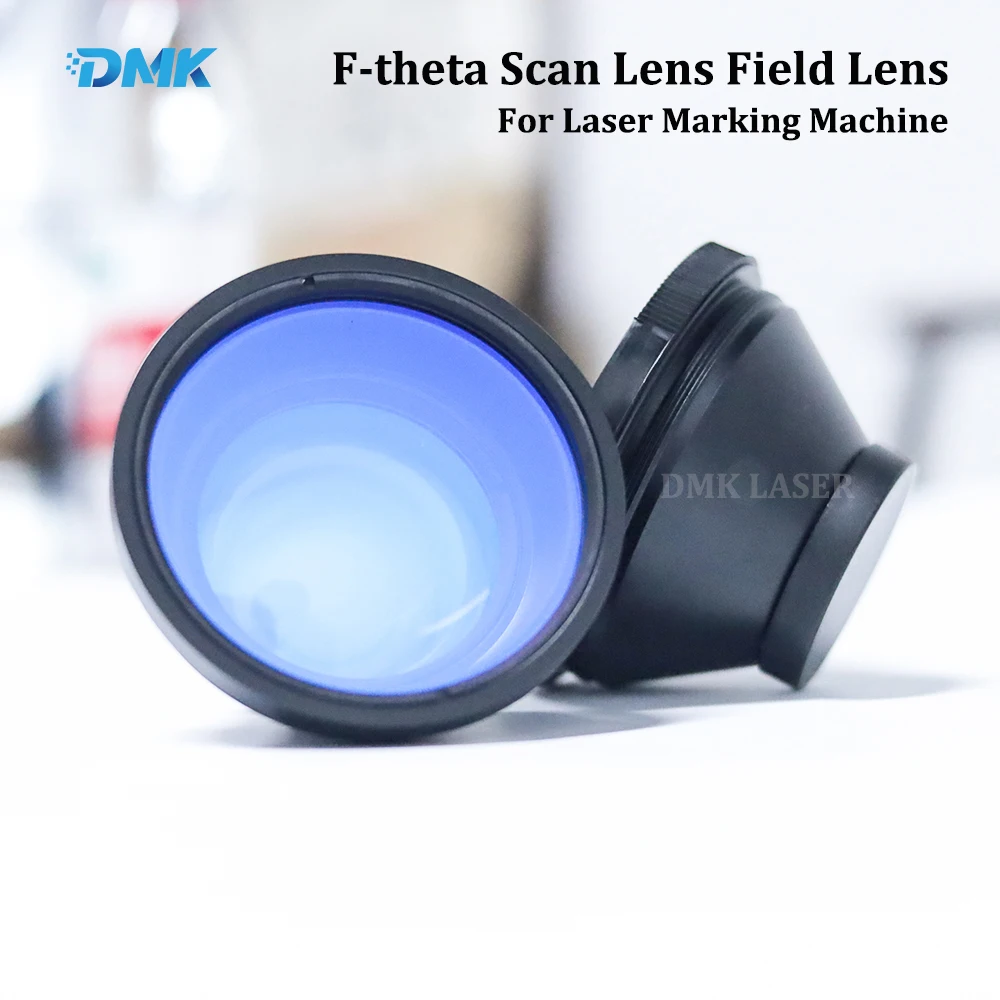 DMK F-theta Scan Lens Field Lens 70×70-300×300 F100-420mm for 1064nm YAG Optical Fiber Laser Marking Machine Parts