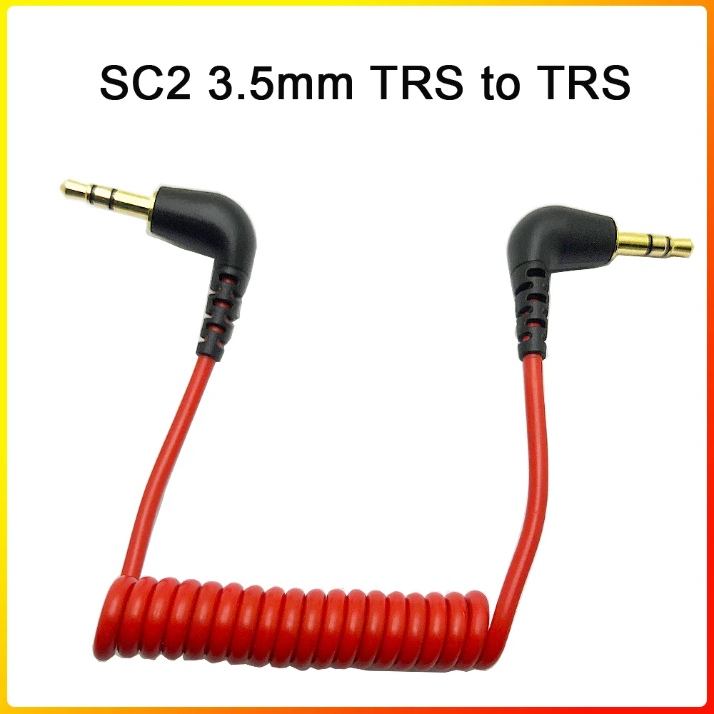 Suitable for Rode SC7 3.5mm TRS to TRRS Patch Cable Cable for iPhone RODE Sc7 By VIDEOMIC GO Video Micro-type Mics SC2 TRS