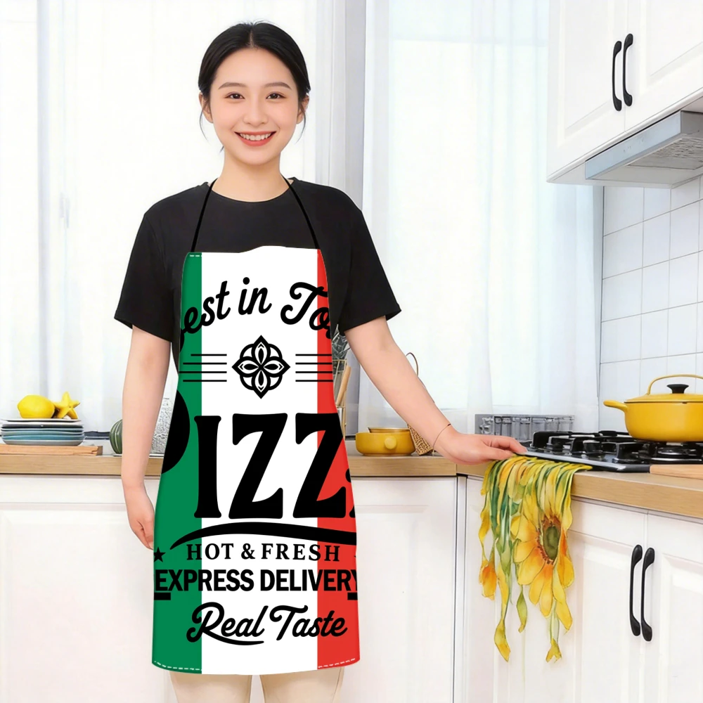 Home Cooking In Italian - 1pc Italian Flag Pizza Apron With