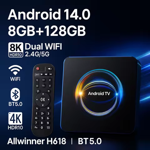 Android 14 TV BOX Smart RK3528 Dual Wifi 32G 64G Quad Core Cortex Support 8K 4K BT5.2 Voice Control Media Player Set Top Box