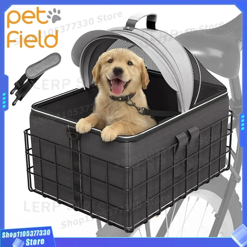 Portable Bicycle Rear Basket for Cats and Dogs Multifunctional Pet Carrier Bag Bike Accessories Nest for Small Animals Travel