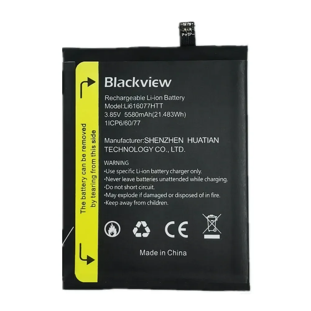 Li616077HTT BV 4900แบตเตอรี่เดิมสำหรับ blackview BV4900 / BV4900 Pro แบตเตอรี่โทรศัพท์ BV4900Pro 5580mAh