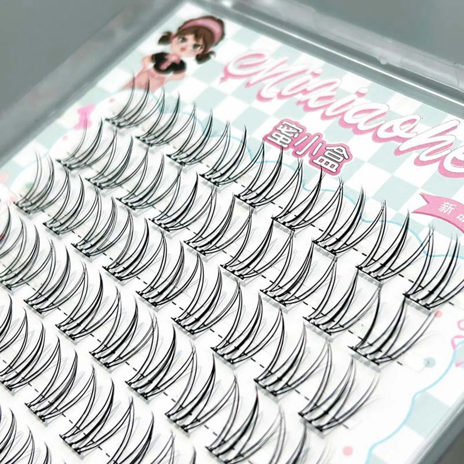 Estensioni delle ciglia noglue Ciglia finte naturali 12mm Stile coreano Ciglia a grappolo perfettamente soffici per trucchi da donna