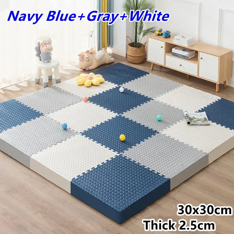 Alfombrilla de actividades para bebé, tapete grueso de 25mm, alfombrilla de ruido para suelo de 30x30cm, alfombrillas de juego para bebé, alfombrillas deportivas para gimnasio, 1 unidad