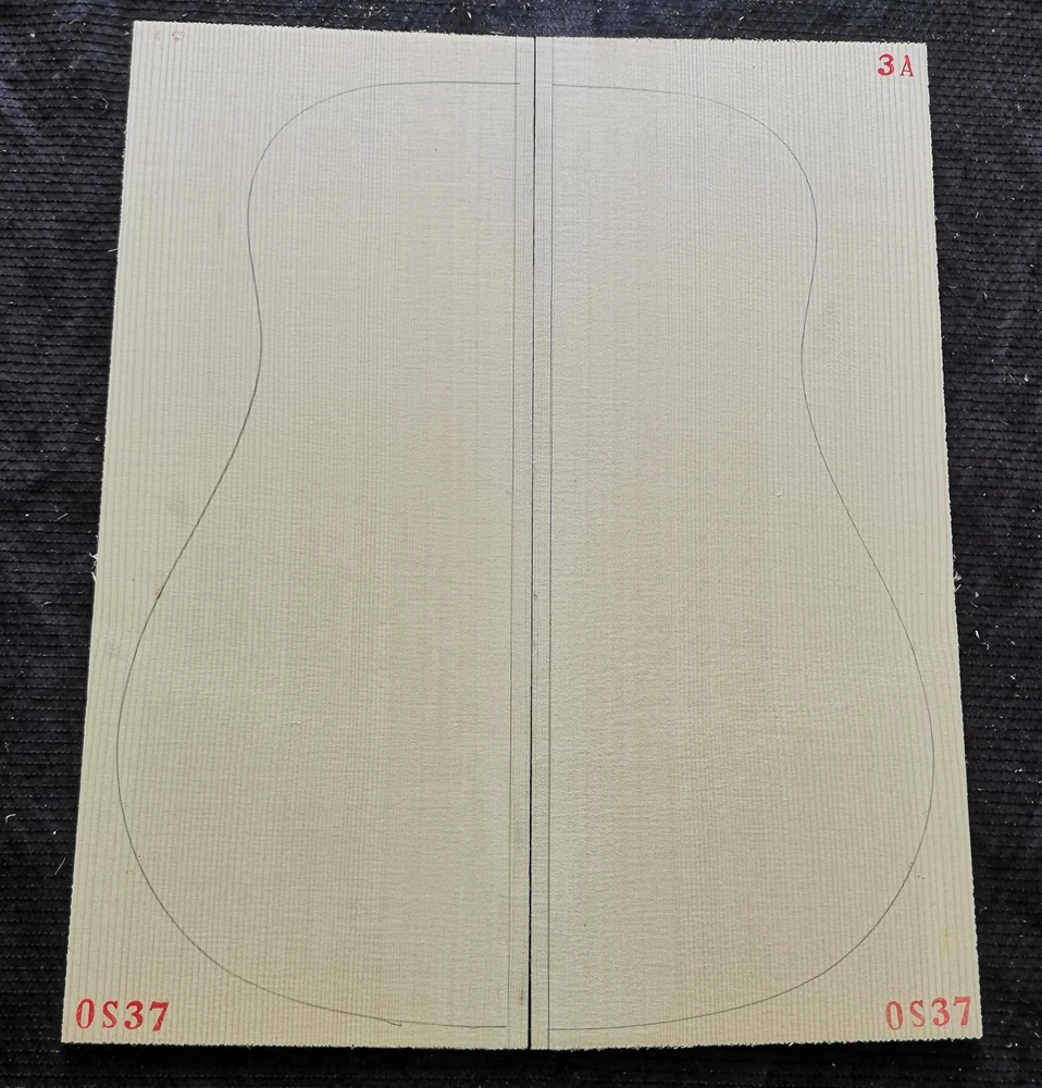 5A Grade European Spruce High Grade veneer guitar panel bear claw pattern deshan cedar alpine spruce guitar production
