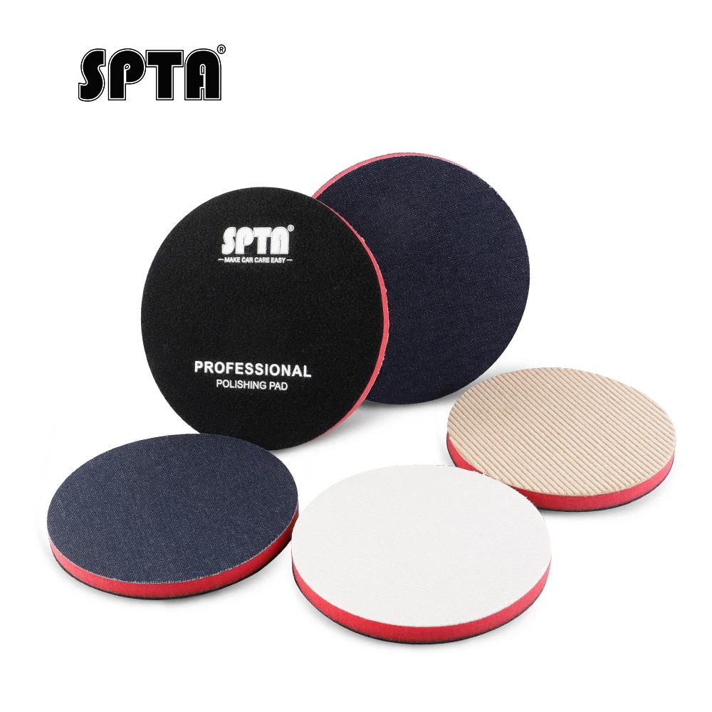 SPTA Car Orange-peel Removal Buffing Polishing Pad Denim Pad 1000/2000/3000 Grit 3
