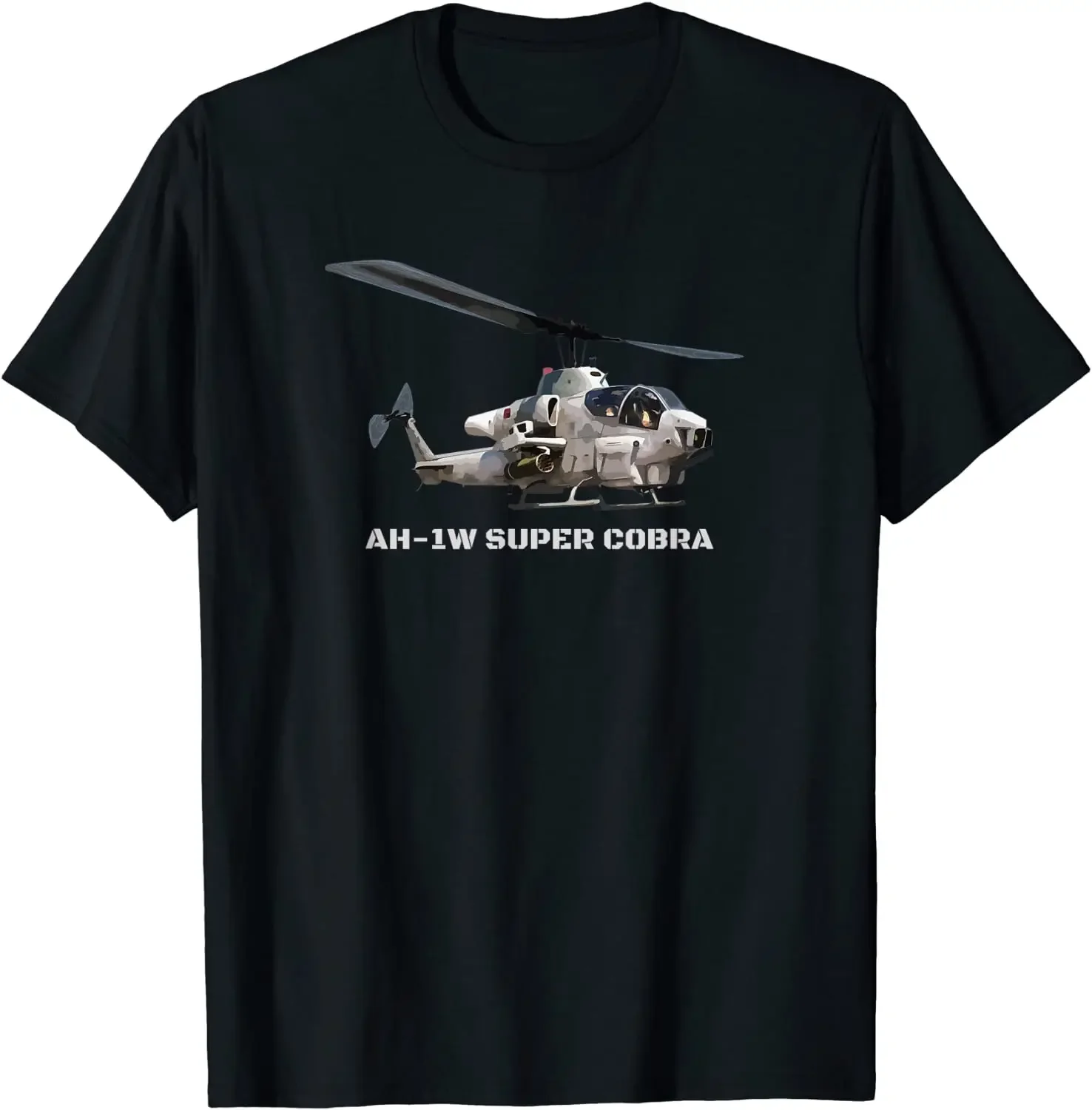 

AH-1 Super Cobra Combat Attack Helicopter Gunship футболка 100% хлопок с круглым вырезом летняя повседневная мужская футболка с коротким рукавом размер S-3XL