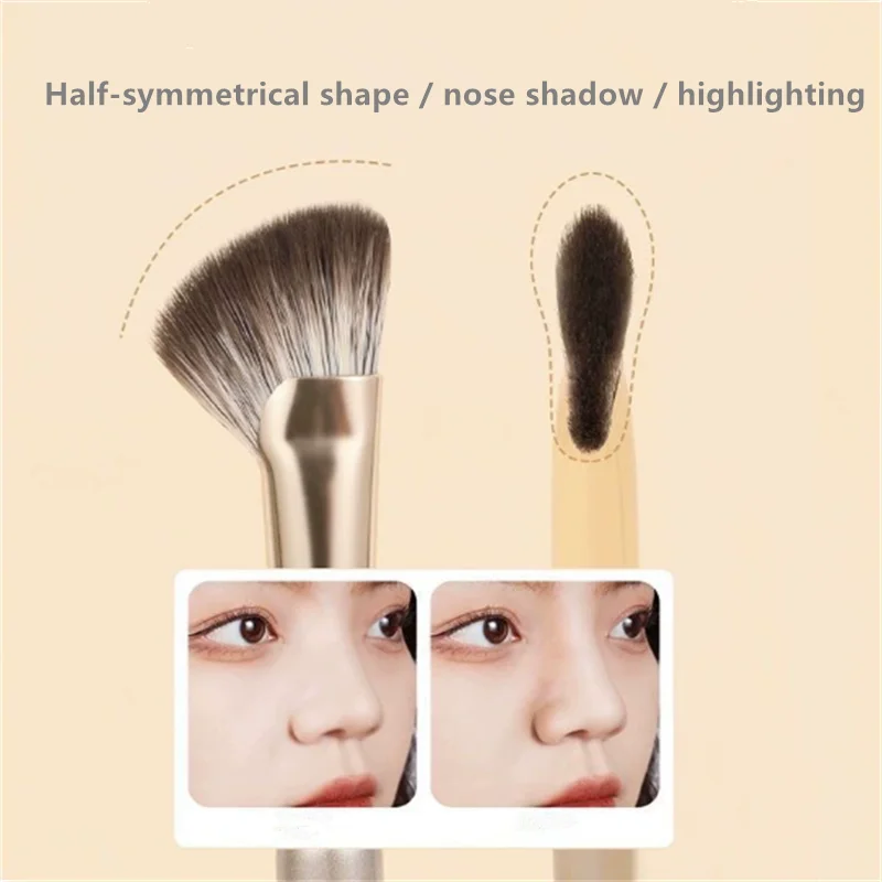 Super soft bristle eyeshadow brush set for beginners including eyeliner nose contour and detail blending brushes