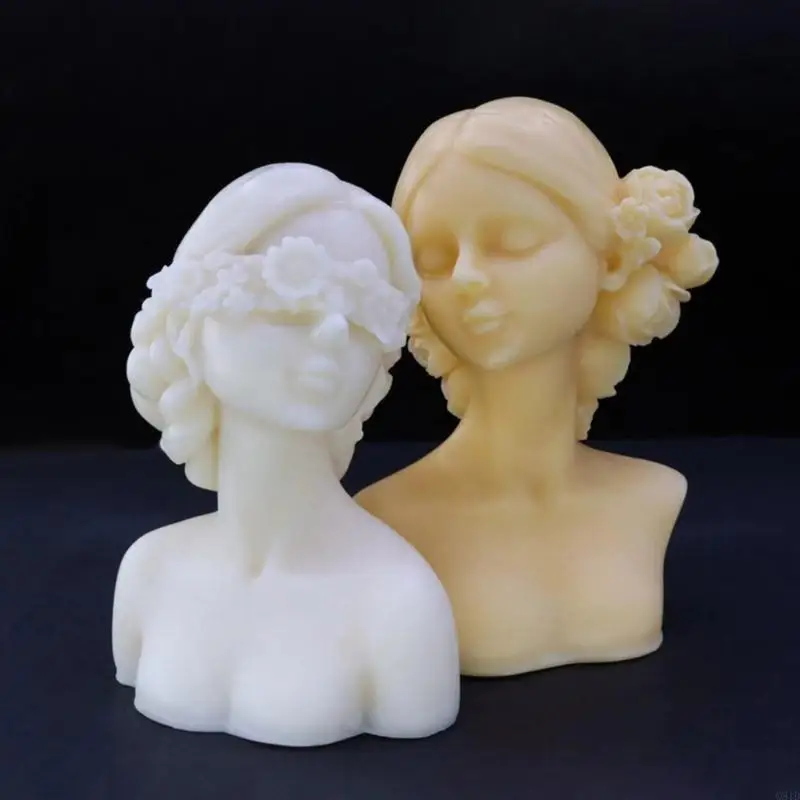 أنثى الجسم الراتنج قوالب سطح المكتب الحلي قالب شمعة لصنع الشموع #5