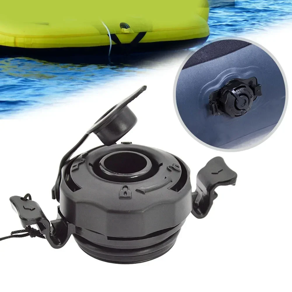 

Inflatable Boat Secure Air Valve 3 In 1 Black Plastic Air Valve For Sofa Mattress Canoe Secure Seal Inflatable Nozzle For Intex