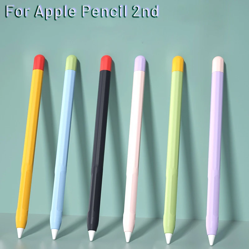 For Apple Pencil 2 Case Silicone Protective Cover Pouch 2nd Generation iPad Pencil Skin For Apple Pencil Touch Stylus Pen