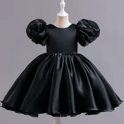 Toddler Baby Girl Dress Big Bow Baptism Dress Girls First Year Birthday Party Wedding Dress Kids Girls Clothes Tutu Fluffy Gown