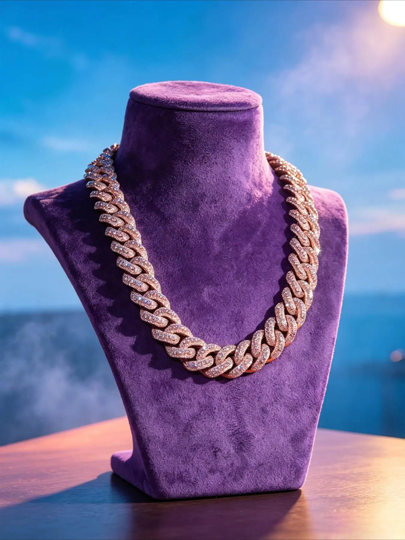 22Mm Long Curved Button Head Rapper Customizes Exclusive Cuban Chain, Ingeniously Creates Heavy Industry Chain Body,