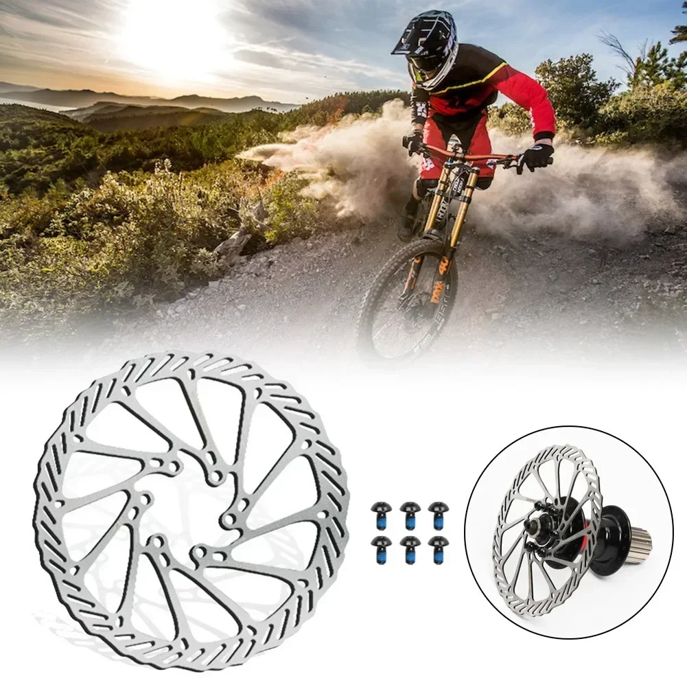 Good High Quality Nice Portable Pratical Brake Disc GS1 Metal Mountain Bike Silver With 6 Bolts 160/180mm 160mm/180mm