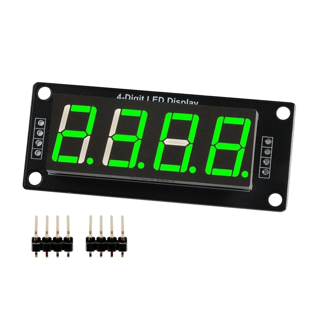 0.56 Inch 4-Digit Digital Display Tube Decimal 7 Segments TM1637 LED Module Board for Arduino Red Green Yellow Blue White