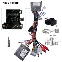 SKYFAME Car Wiring Harness Adapter Canbus Box Decoder Android Radio Power Cable For Fiat Ducato Panda Fiorino Doblo 500 FTF1.20