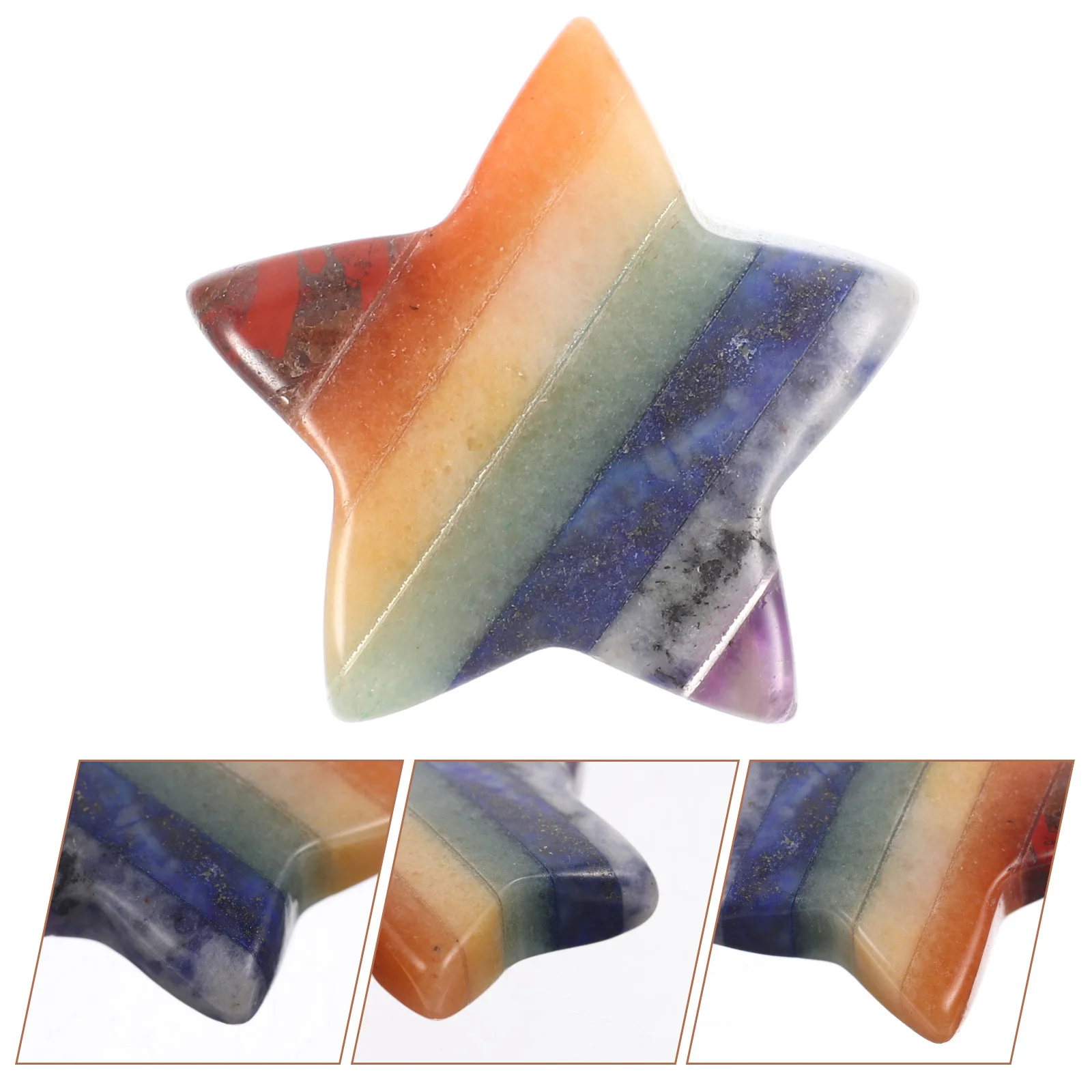 

Creative Crystal Star Desktop Decoration Five-Pointed Star Adornment Meditation Craft Home Enhancer