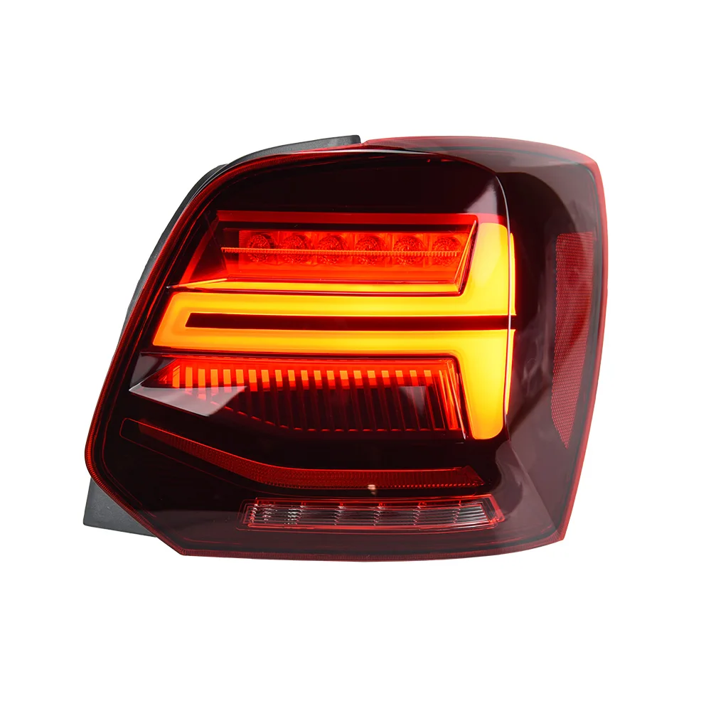 Car Lights for VW Polo LED Tail Lamp 2009-2017 Polo 6R Tail Light Drl Rear Stop Brake Automotive Accessories