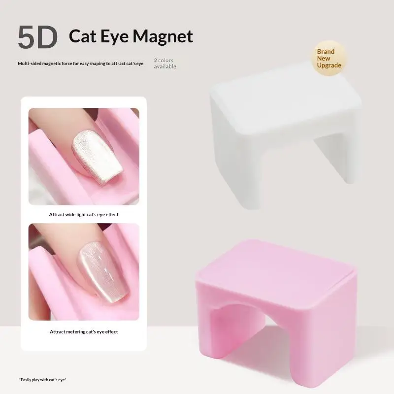 Wide Edge Cat Eye Strong Magnet Nail Tool 5D Light Effect Automatic Cat Eye Suction Nail Salon Manicure Art Tool