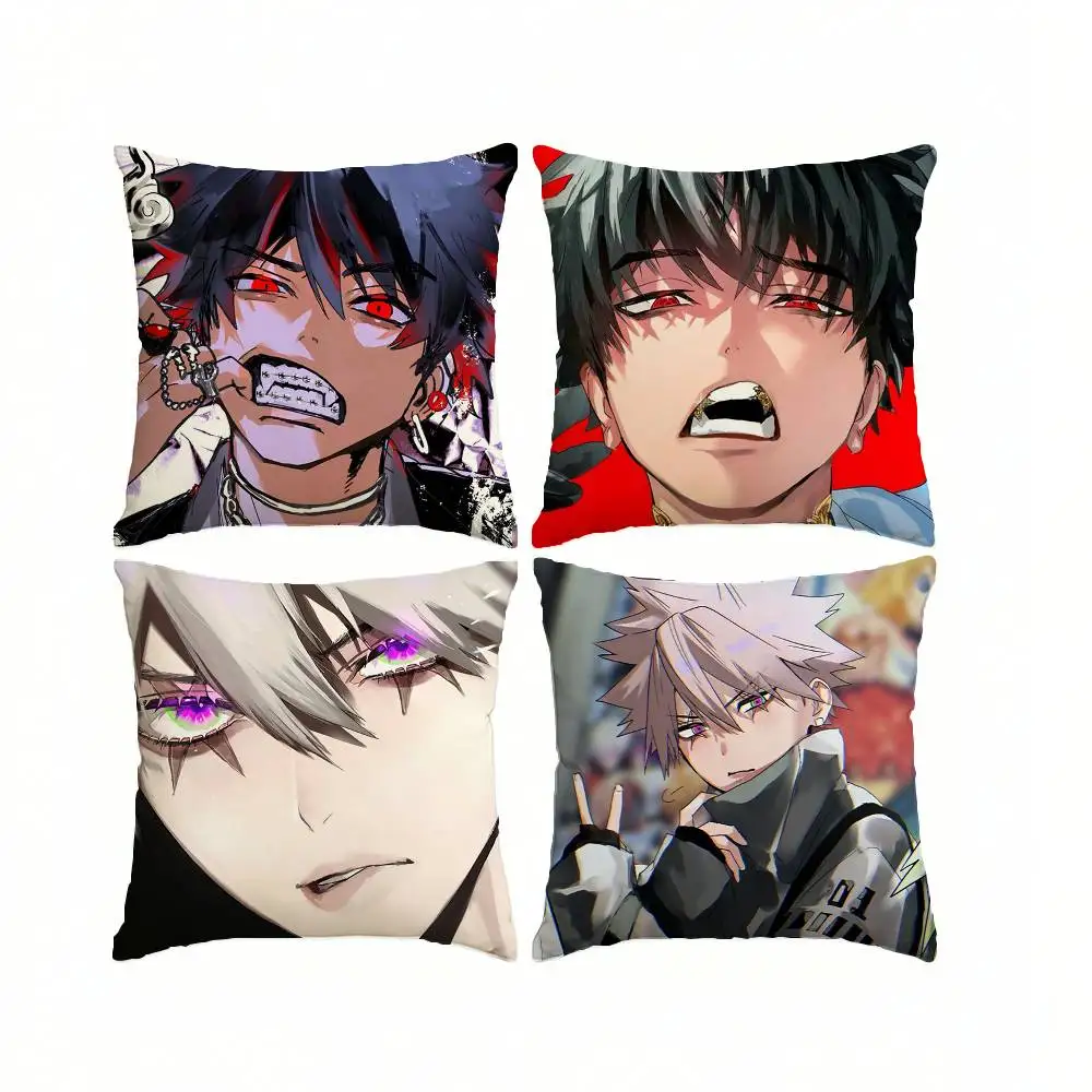 Fantasy Comic P-Phantom B-Busters  Square Double-Sided printed Pillow Case Bedroom Bedside Pillow Sofa Cushion Cover