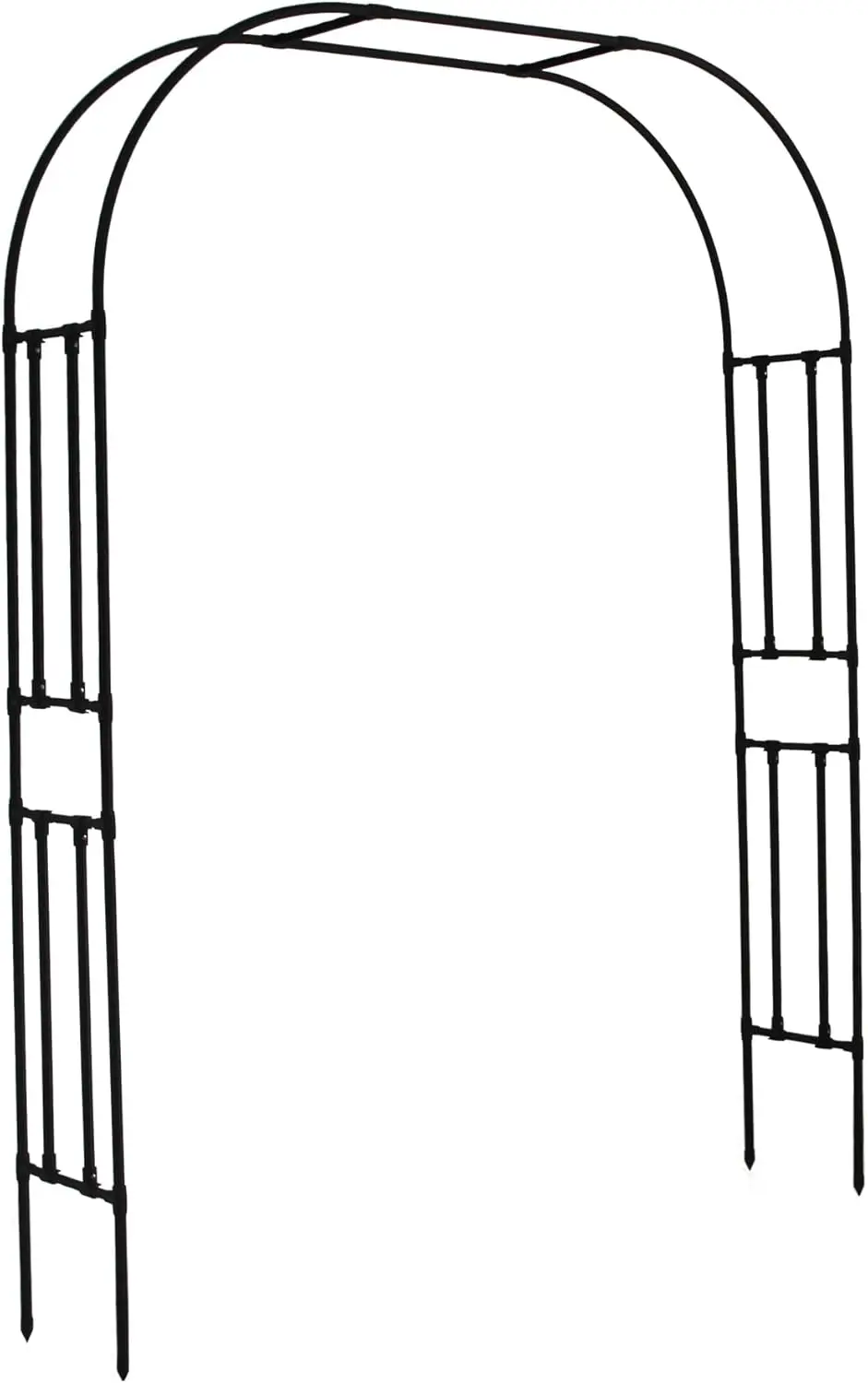 

Garden Arch Trellis, 95.8" H x 70.9" W Garden Arch Arbor for Climbing Plants Outdoor, Lightweight Metal + PE Coated Archway Trel
