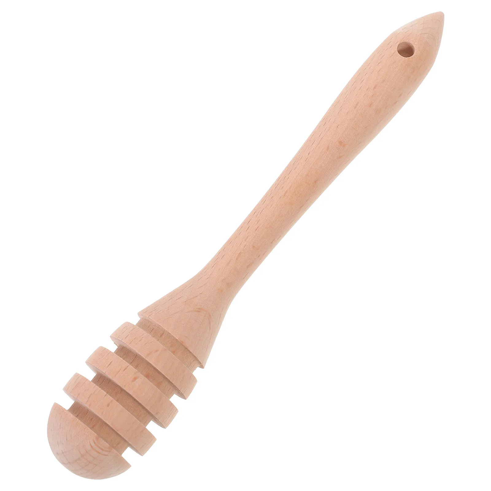 Wooden Honey Dipper Rod Simple Elegant Design Safe Natural Wood Honey Dispenser Stirring Tool for Jars Sauces Jam Multi Use