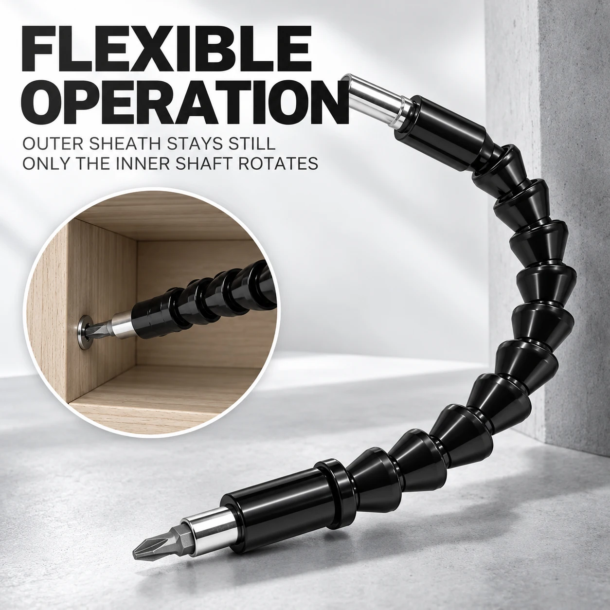 10Pcs Screwdriver Bit And Universal Flexible Shaft Kit Bendable Rod For Electric Drill Narrow Space tools