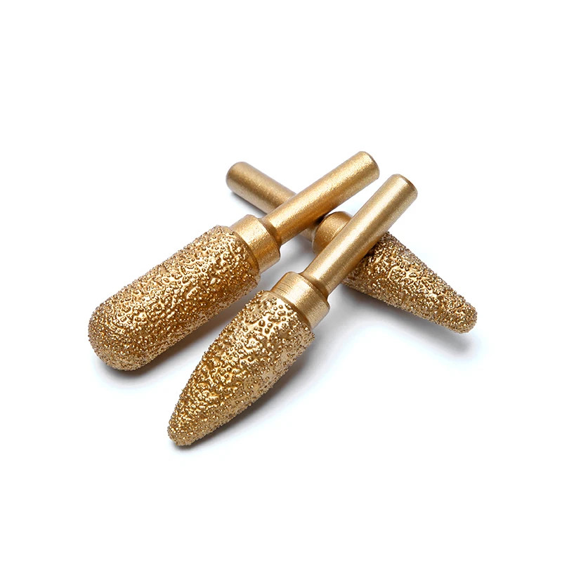 HUHAO 6 مللي متر عرقوب الماس طحن الكرة رئيس 60 مللي متر ملف دوار طويل الحديد الصلب لدغ البولندية بت لأدوات طاحونة الحجر الإلكترونية