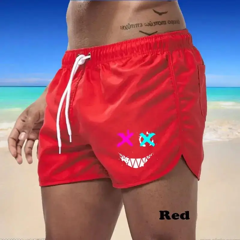 Summer Shorts Men Swim Trunks Quick Dry BoardBreathable Drawstring With Pockets Surfing Beach Shorts Bathing Suit  Sweat Pants