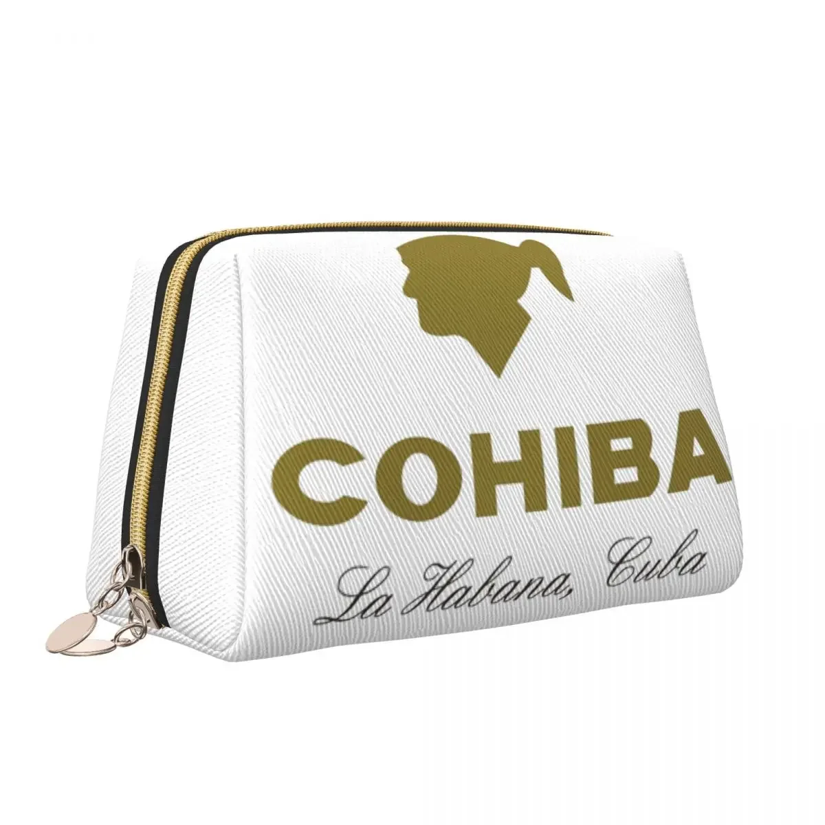 Custom Cohibas Kanye Cuban Travel Cosmetic Bag Women Makeup Toiletry Organizer Lady Beauty Storage Dopp Kit