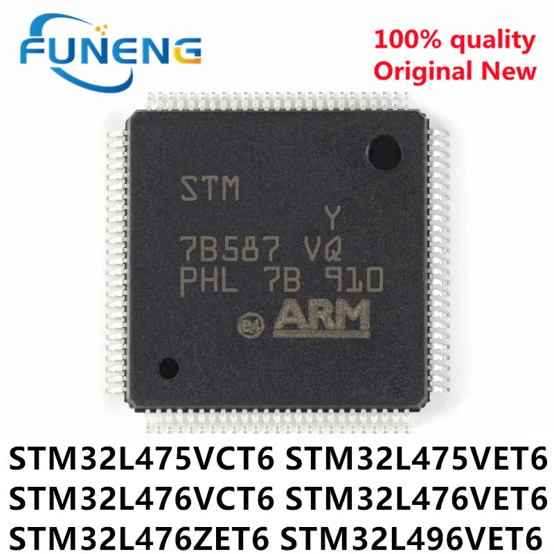 

1PCS 100% New STM32L475VCT6 STM32L475VET6 STM32L476VCT6 STM32L476VET6 STM32L476ZET6 STM32L496VET6 QFP-100 Chipset