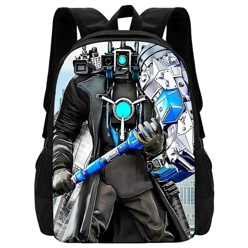 Mochila Skibidi Toilet School Backpack Cartoon School Bag for Boys  Titans Cameraman Children Backpack  Speaker Tv Man Kids Bags