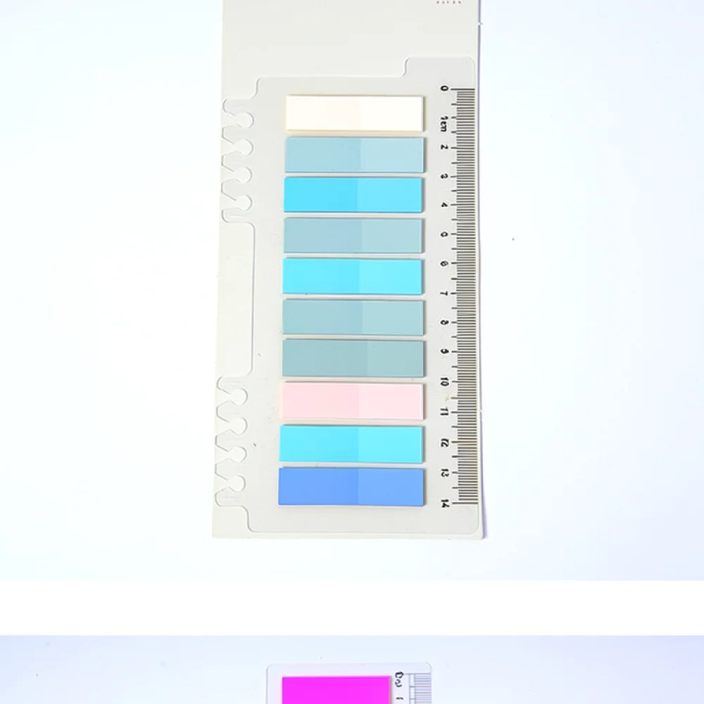 Waterproof PET Index Tabs Morandi Transparent Sticky Notes For Textbooks Annotation School Office Organizer Stationery Labels