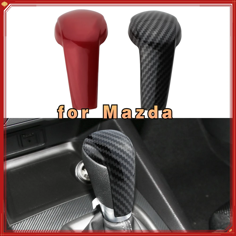 Car Gear Head Shift Knob Handle Cover Trim Sticker for Mazda 2 3 6 BM GJ Demio CX3 CX5 CX8 CX9 Axela 2014-2022 Accessories