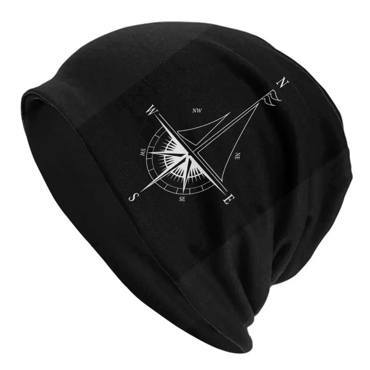 Ship Compass Navigation Boat Captain Sailing Gift Sailor Men Women Beanies Caps Knitting Bonnet Hat Warm Outdoor Skullies Hats