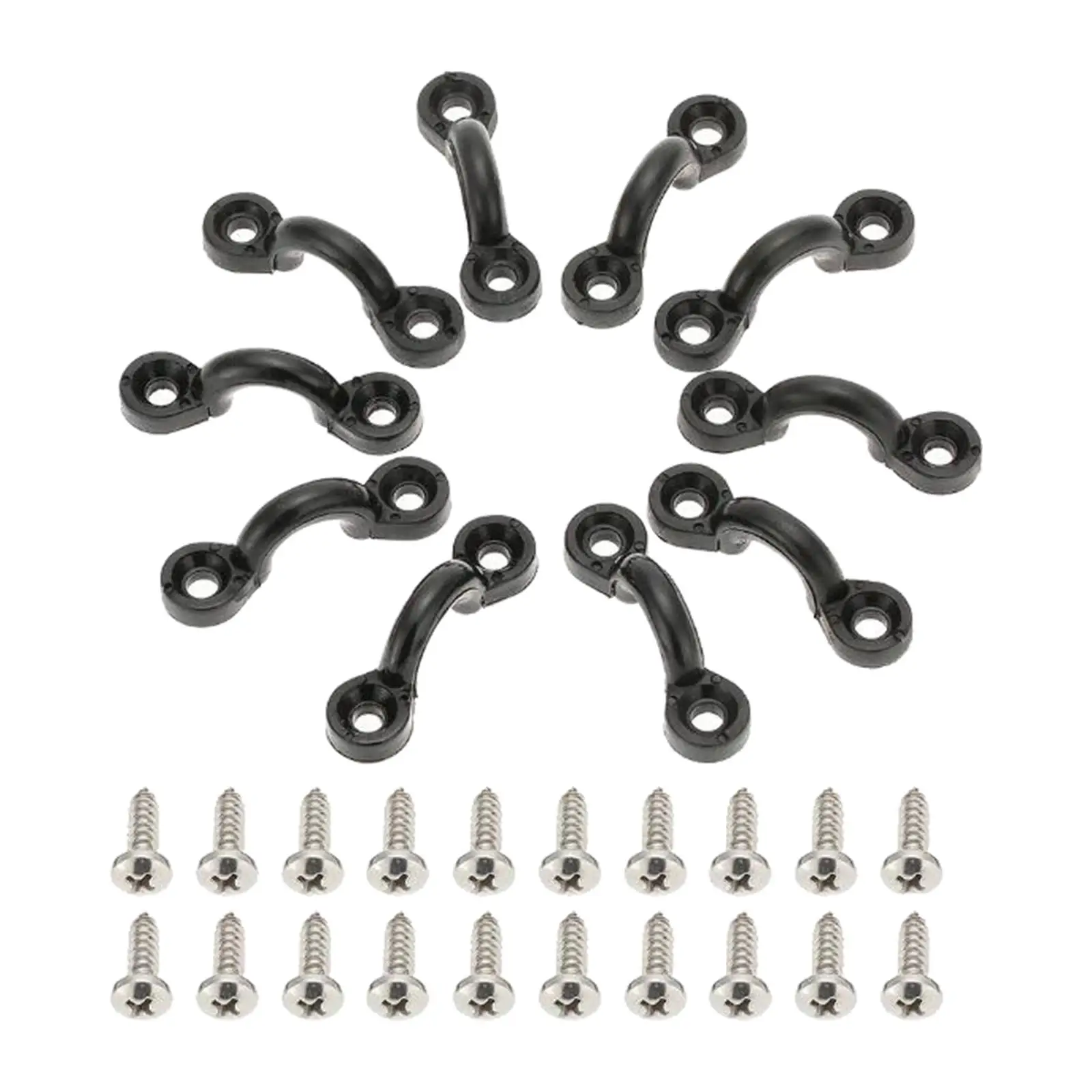 Pad Eye Rigging Bungee Deck Loops Kit de acessórios de aço inoxidável para caiaque veleiro uso marinho