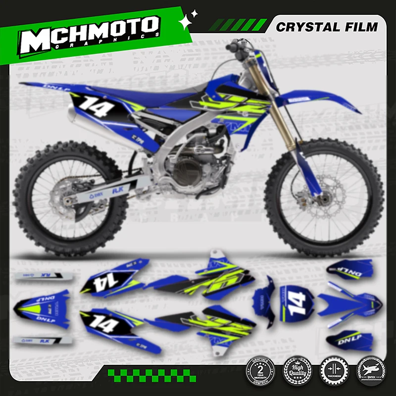 

MCHMFG For YAMAHA 2015-2019 YZF450 2014-2017 YZF250 2014-2018 YZF250X WRF250Full Set Graphics Motorcycle Decal Stickers Kits