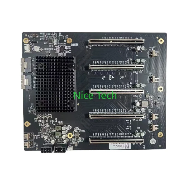 PLX88096 PCIe4.0 Expansion, Five Card GPU Baseplate Free Splitting