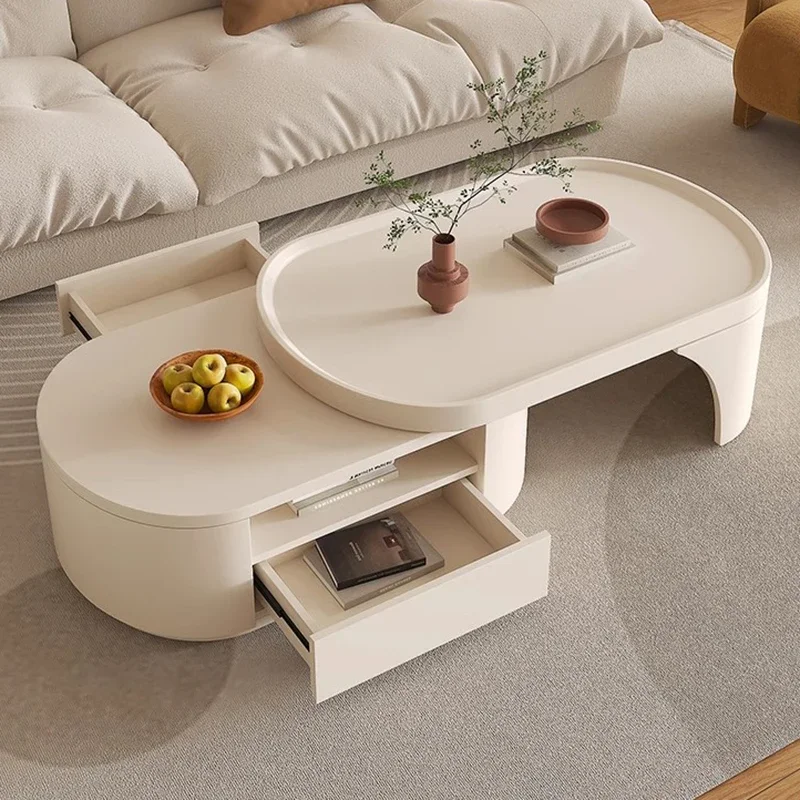

Japanese Style Coffee Table Storage Trendy Display Design Center Table Drawers Luxury Italian Kaffee Tische Postmodern Furniture