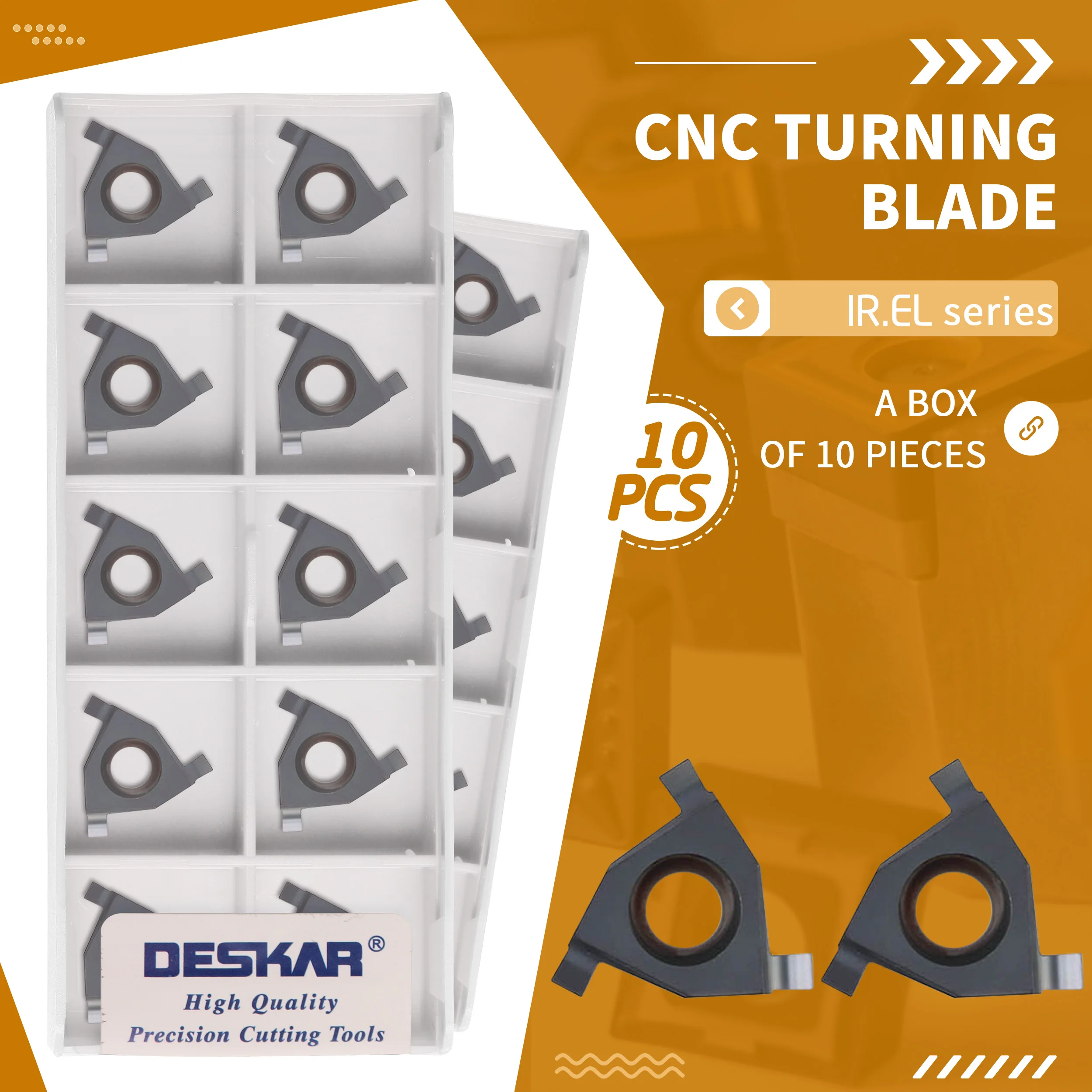 11IR.EL 0.8 1.0 1.1 1.2 1.25 1.5 1.75 LDA tornio CNC inserti per scanalature poco profonde inserto in metallo duro per utensili da tornio in acciaio e acciaio inossidabile
