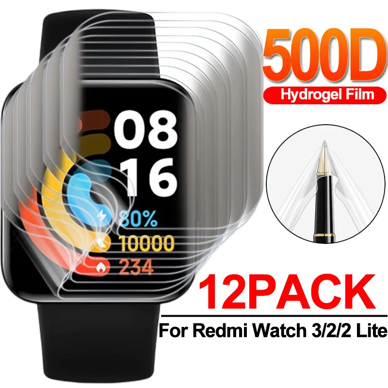 For Redmi Watch 3/2/2 Lite Soft Screen Protector Anti-Scratch Protective Film for Xiaomi Redmi Watch 3 Smartwatch Accessories