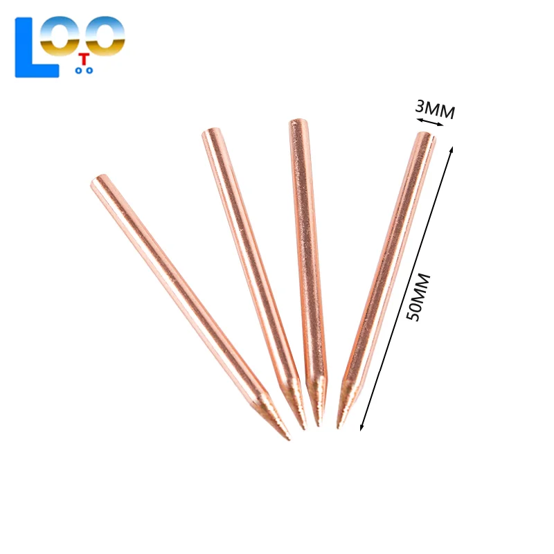 2 шт., 50 мм, 18650, литиевая батарея, электрод для точечной сварки, наконечник для высокодетальных проектов, 18650, игла для точечной сварки