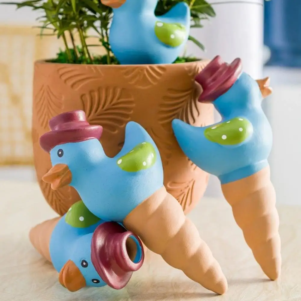 

Soil Moisture Regulator for Plants Set of 4 Duck Shaped Self-watering Spikes Ceramic Watering Globes for Potted Plants Indoor
